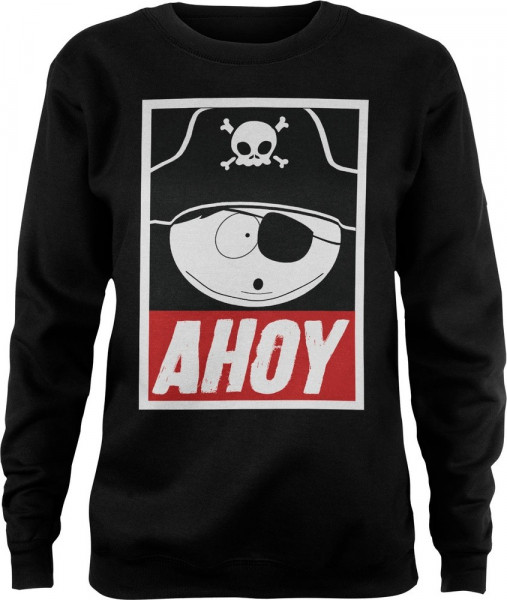 South Park Eric Cartman Ahoy Girly Sweatshirt Damen Black