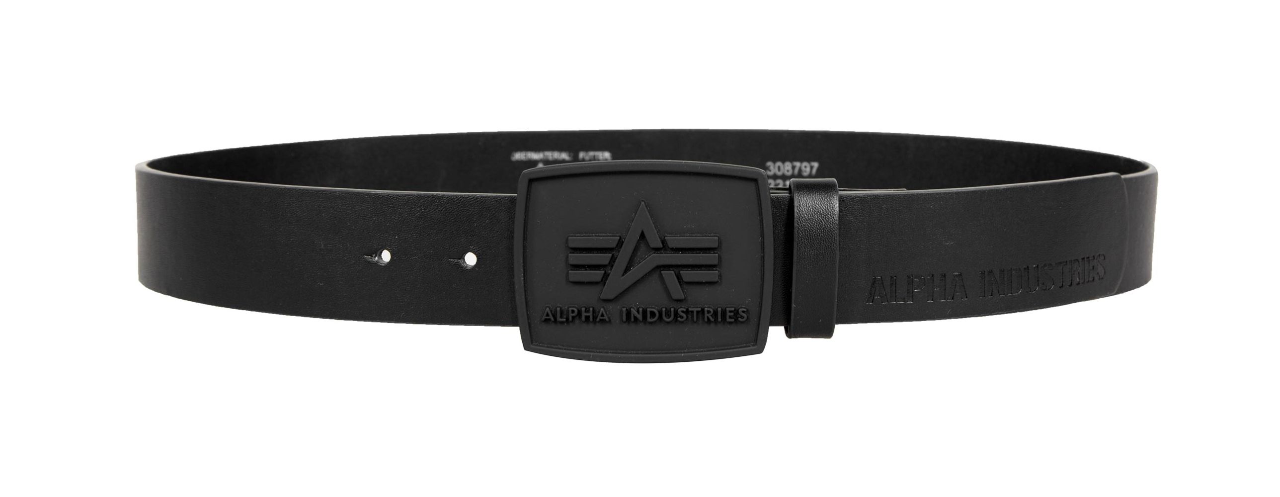 Alpha Industries All Black Belt Gurtel Black Belts Buckles Men Lifestyle kustom kult