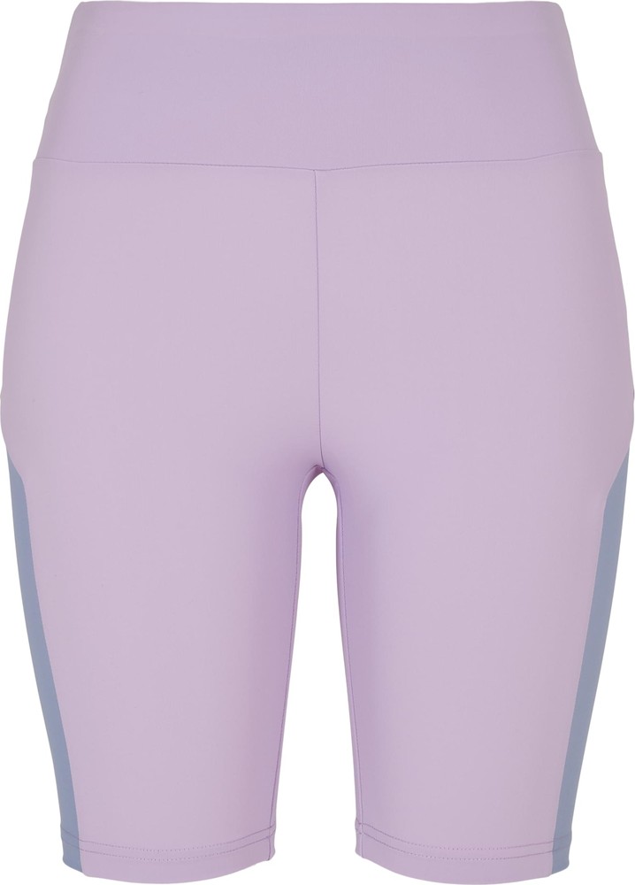 Urban Classics Damen Ladies Color Block Cycle Shorts Lilac/Violablue - Damen