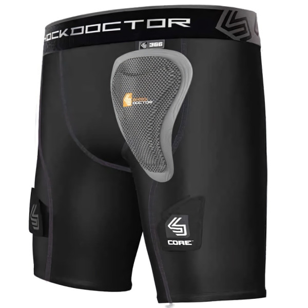Shock Doctor Damen Compression Short mit Leistenschutz
