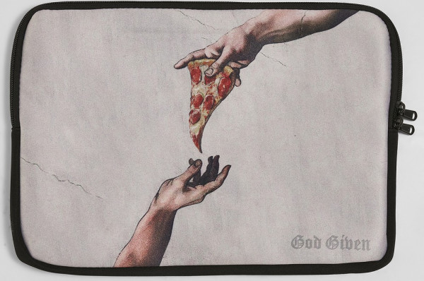 Mister Tee Pizza Laptop Cover Multicolor
