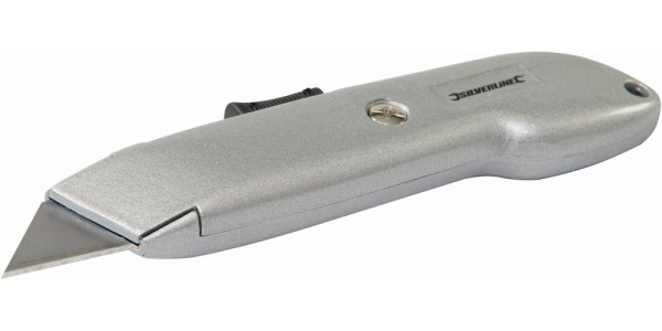 Silverline Trennwerkzeug Universal-Sicherheitsmesser mit automatischem Klingenrückzug 140 mm