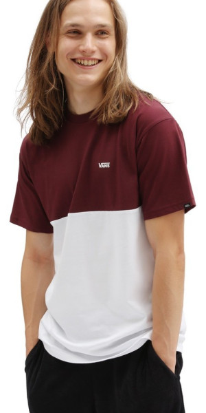 Vans Herren T-Shirt Colorblock Tee White-Port Royale