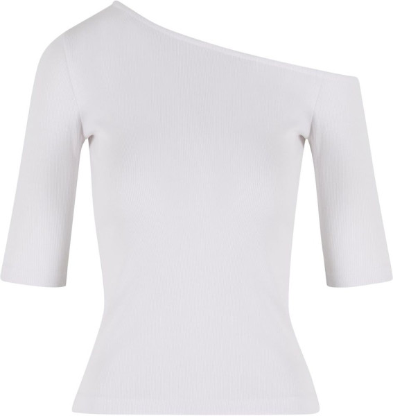 Urban Classics Damen Ladies Organic Asymmetric Rib Tee 2-Pack TB7096A