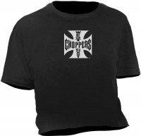 WCC West Coast Choppers Ladys Crop T-Shirt OG Logo