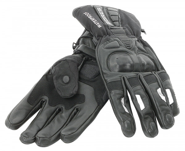 Bores Motorradhandschuhe Leder Handschuhe Wolves Black