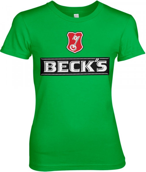 Beck's Beer Girly Tee Damen T-Shirt Green