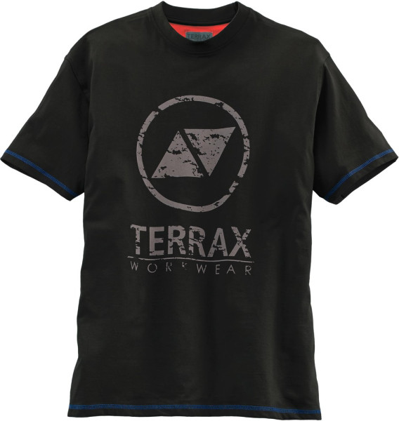 Terrax Workwear T-Shirt Schwarz/Royal