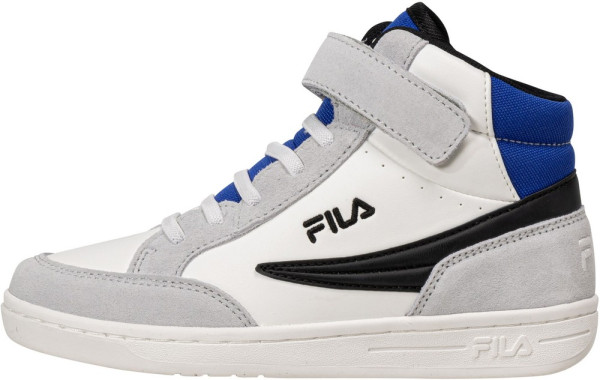 Fila Kinder Unisex Basketball Sneaker Fila Crew Mid Kids Gray Violet-Lapis Blue