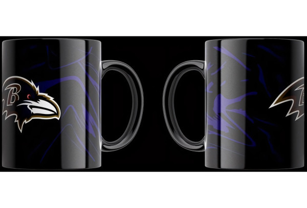Baltimore Ravens Tasse „Camo“ 330ml American Football NFL Lila