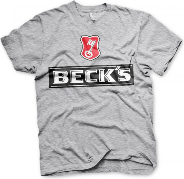 Beck's Beer T-Shirt Heather-Grey
