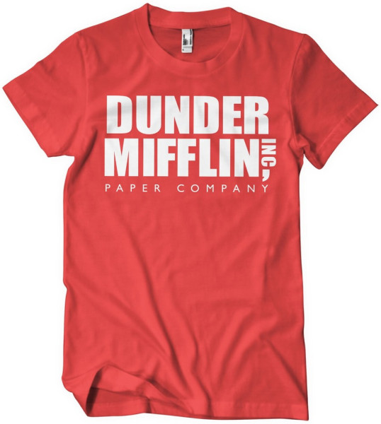 The Office Dunder Mifflin Inc. Logo T-Shirt Red