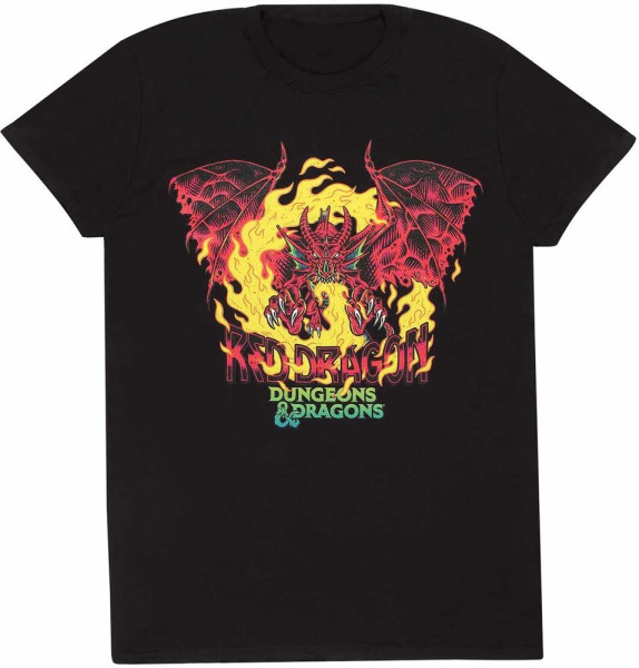 Dungeons And Dragons - Red Dragon Colour Pop T-Shirt