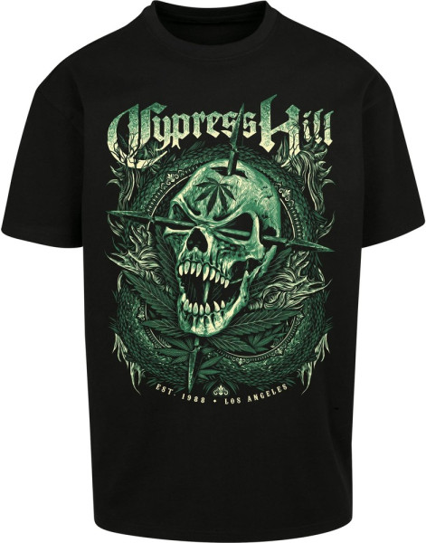 Mister Tee T-Shirt Cypress Hill Skull Face Oversize Tee Black