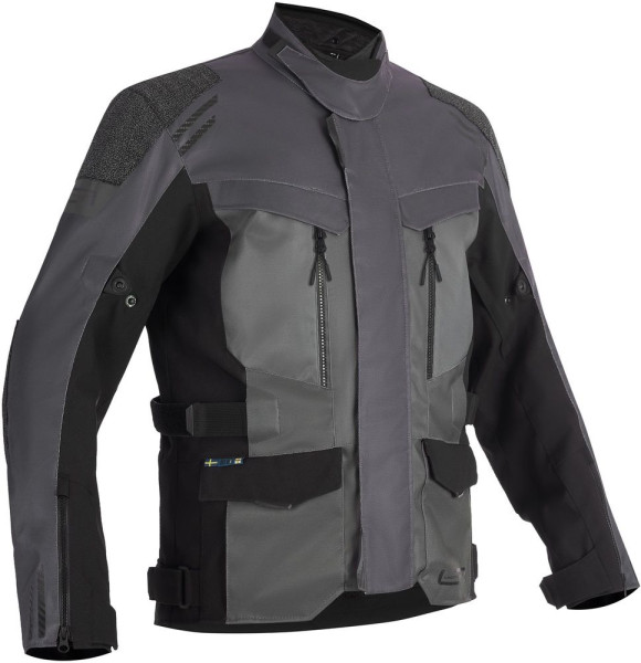 Lindstrands Motorrad Jacke Textile Jacket Storbo Graphite Dark Grey Black 720-25060197