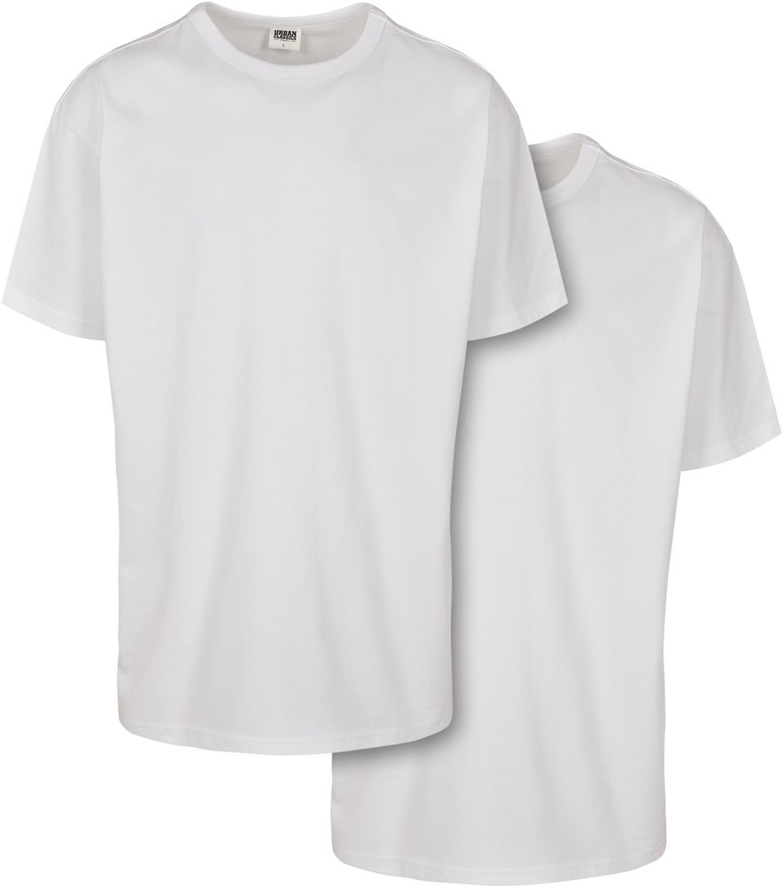 Urban Classics T-Shirt Organic Basic Tee 2-Pack white+white - Herren / Unisex