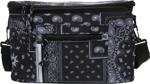 Urban Classics Tasche Bandana Patchwork Print Cooling Bag Black/White