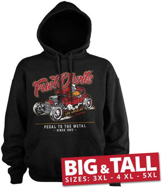 Fuel Devils Pedal To The Metal Big & Tall Hoodie Black