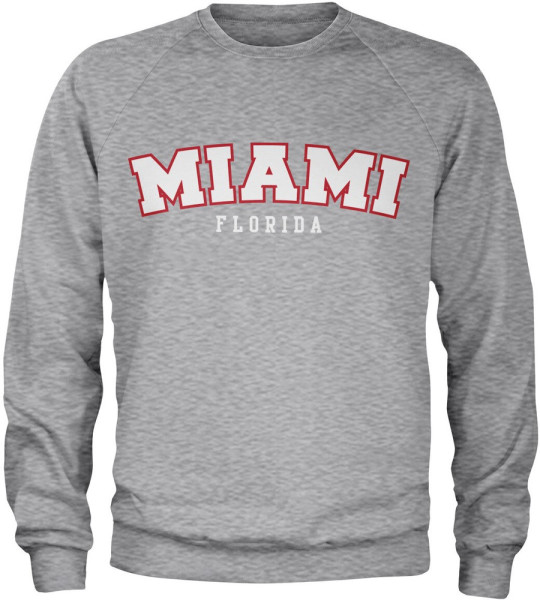 Hybris Miami Florida Sweatshirt Heather-Grey