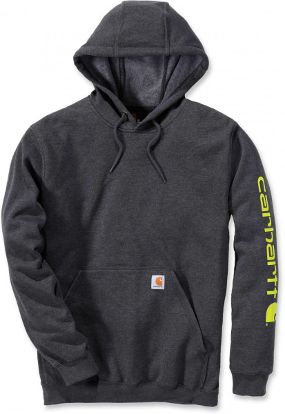 Carhartt Sweatshirt Sleeve Logo Hooded Sweatshirt Carbon Heather