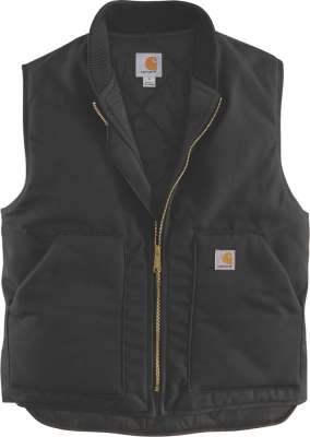 Carhartt Weste Duck Vest Arctic Quilt Lined Black | Vests | Men's