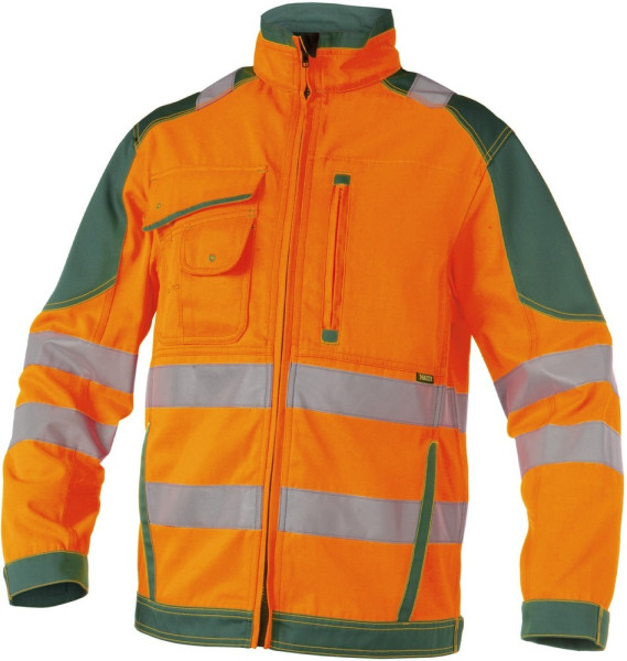 Dassy Warnschutz Arbeitsjacke Orlando PESCO74 Neonorange/Flaschengrün