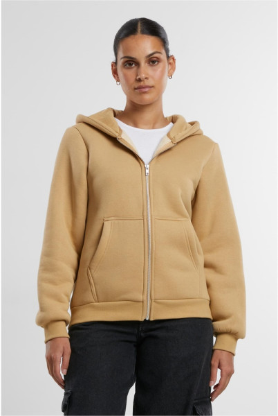 Urban Classics Damen Ladies Bonded Sherpa Zip Hoody TB7166