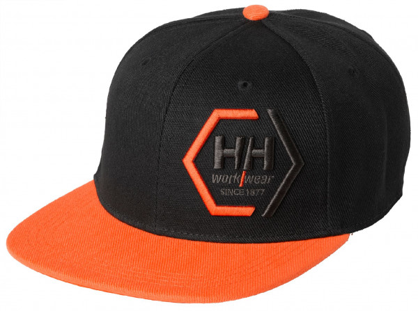 Helly Hansen Cap 79806 Kensington Flat Brim 992 Black/Dark Orange