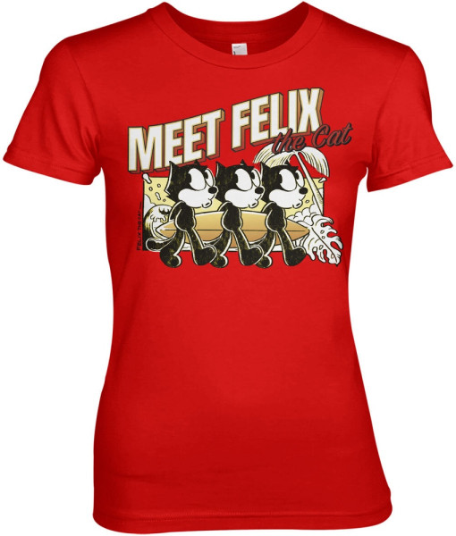 Felix the Cat T-Shirt Meet Girly Tee UV-5-FTC002-H74-6