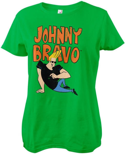 Johnny Bravo Girly Tee Damen T-Shirt Green