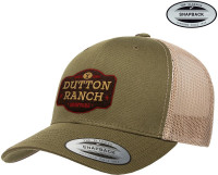 Yellowstone Dutton Ranch Premium Trucker Cap Olive-Khaki Yellowstone Dutton Ranch Premium Trucker Cap Olive-Khaki