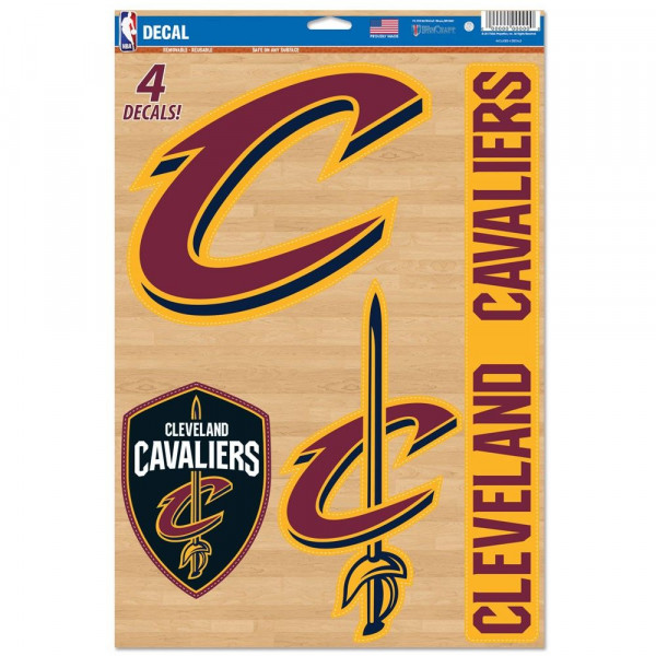 Cleveland Cavaliers Multi-Use Aufkleber Basketball Multicolor
