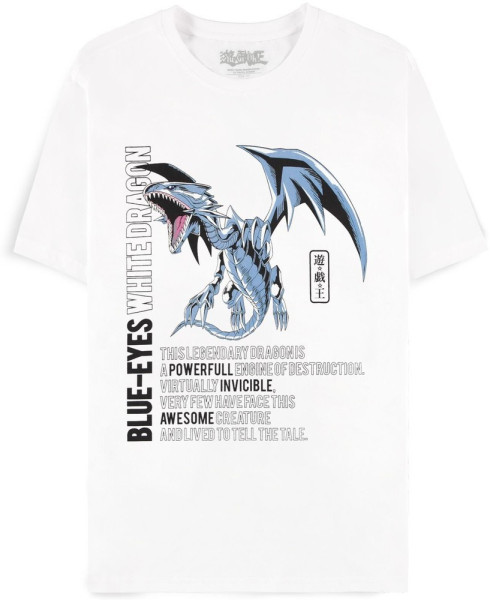 Yu-Gi-Oh! - Blue-Eyes White Dragon - Men's Short Sleeved T-Shirt White