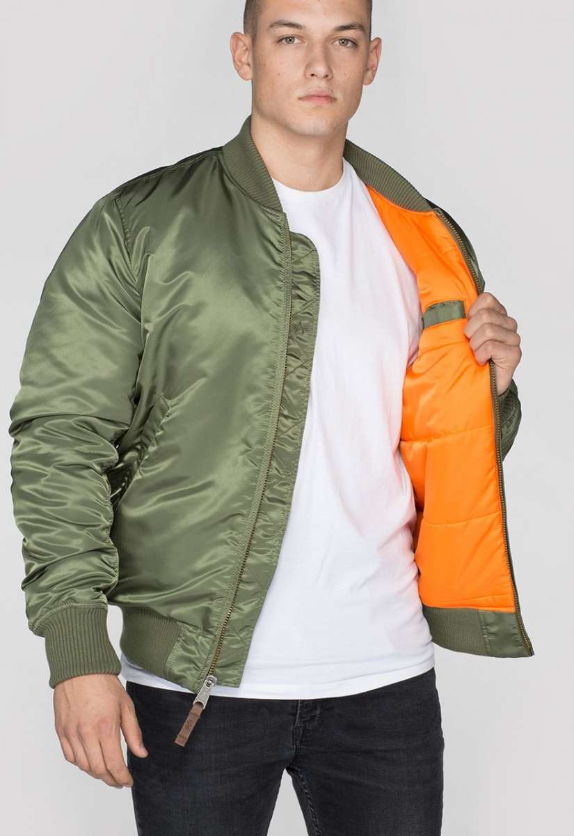 Alpha Industries MA-1 VF 59 Long Jacke Sage-Green | Jacken
