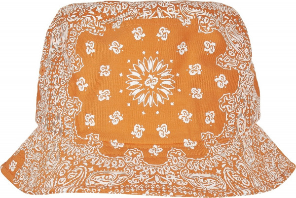 Flexfit Hut Bandana Print Bucket Hat Orange