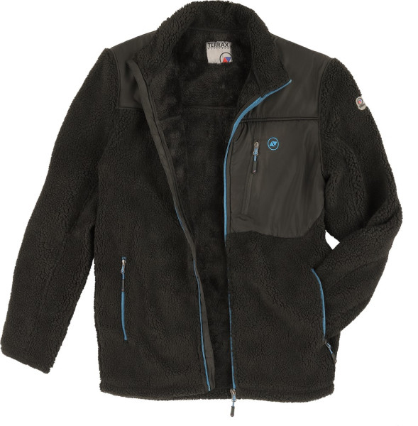 Terrax Workwear Faserpelzjacke Schwarz/Azur