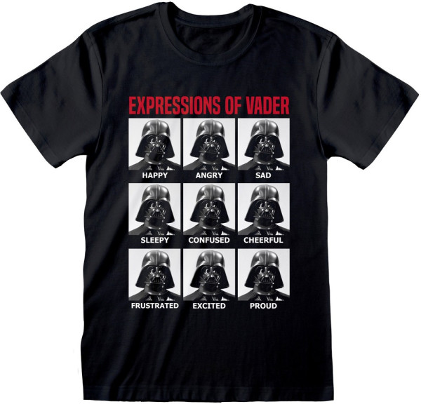 Star Wars - Expressions Of Vader T-Shirt Black