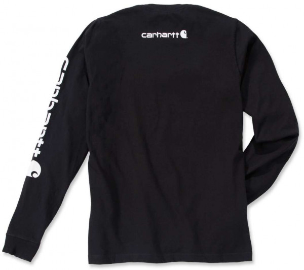 Carhartt T-Shirt Logo Long Sleeve T-Shirt Black