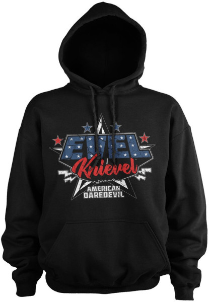 Evel Knievel American Daredevil Hoodie Black