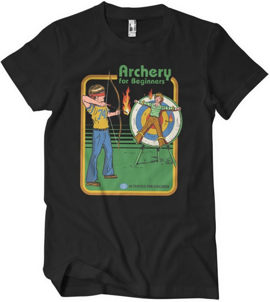 Steven Rhodes Archery For Beginners T-Shirt Black