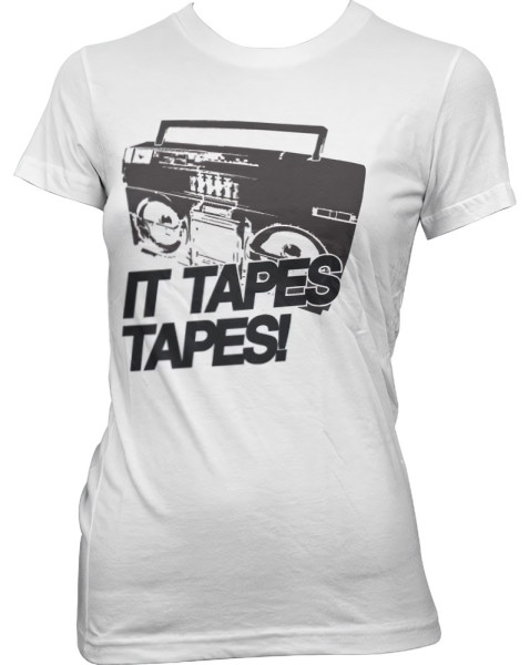 Hybris It Tapes Tapes Girly Tee Damen T-Shirt White