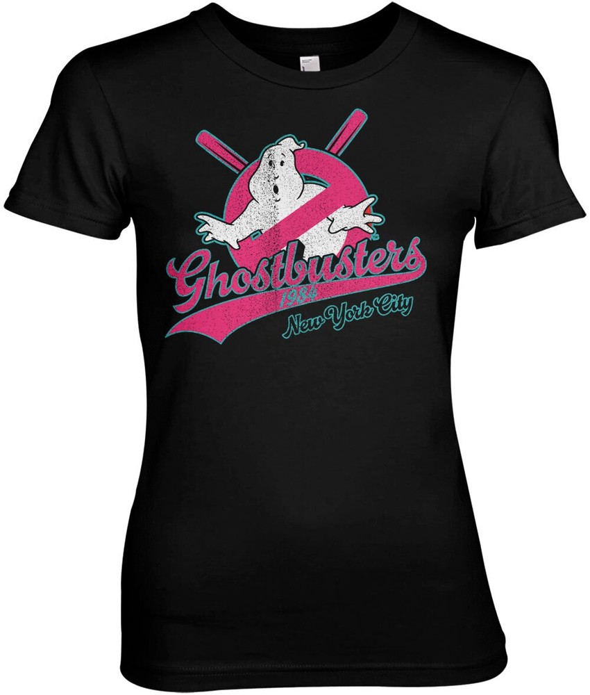 Ghostbusters New York City Girly Tee Damen T-Shirt Schwarz - Damen