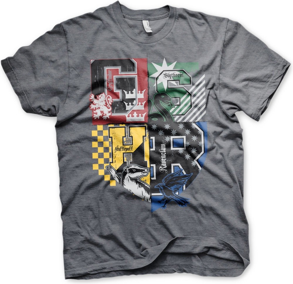Harry Potter Dorm Crest T-Shirt Dark-Heather - Herren / Unisex