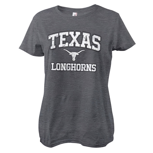 University of Texas Texas Longhorns Washed Girly Tee Damen T-Shirt Dark/Heather