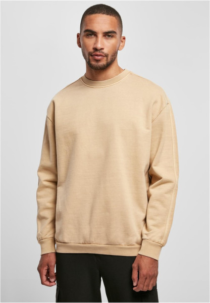 Urban Classics Sweatshirt Heavy Terry Garment Dye Crew Unionbeige