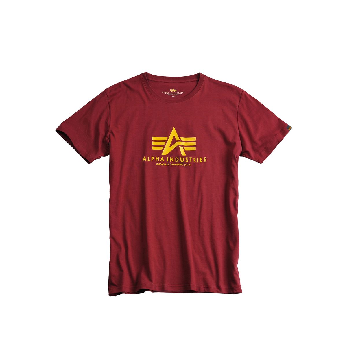 Men T-Shirt Basic Industries | | T-Shirts Burgundy | Tops / Alpha Lifestyle