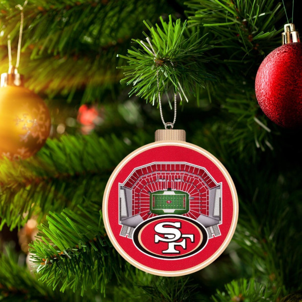 San Francisco 49ers 3D Stadium View Baumschmuck American Football
