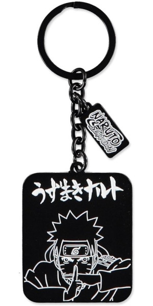 Naruto Shippuden - Metal Keychain Black