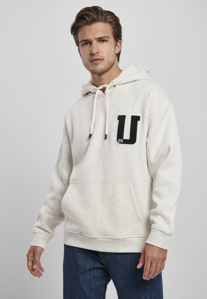 Urban Classics Hoodie Oversized Frottee Patch Hoody Lightgrey