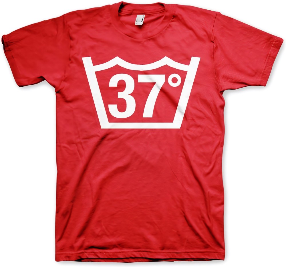 Hybris 37 Celcius Tee T-Shirt Rot - Herren / Unisex